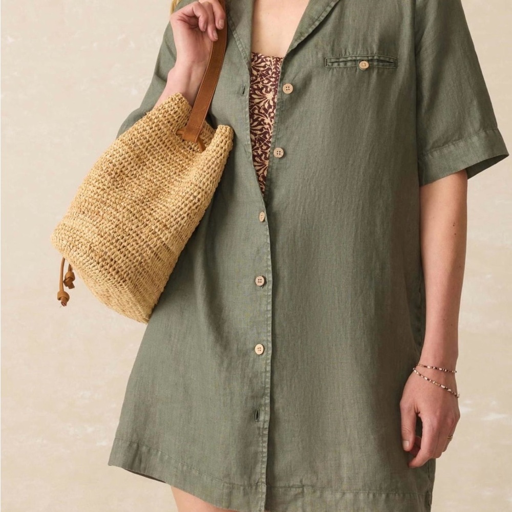 Faherty Linen Shirtdress